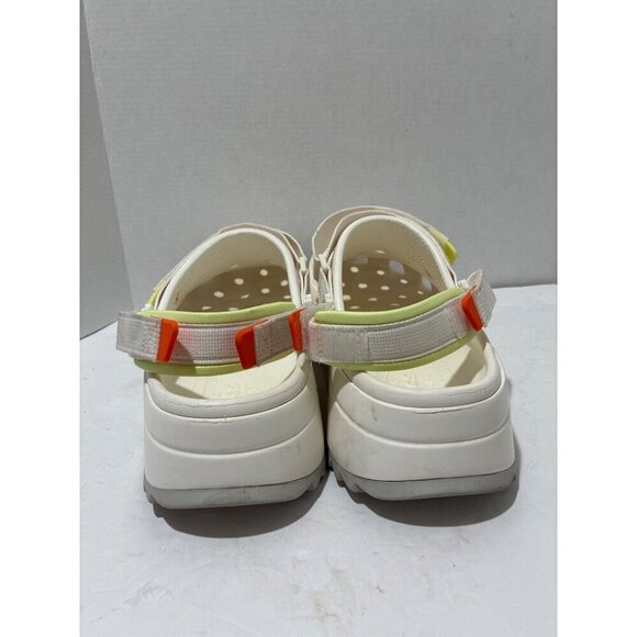 Crocs Classic Hiker Clog White neon straps Platform Shoes Comfort men\'s size 13 main image 5